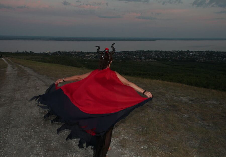 Sunset and Maleficent