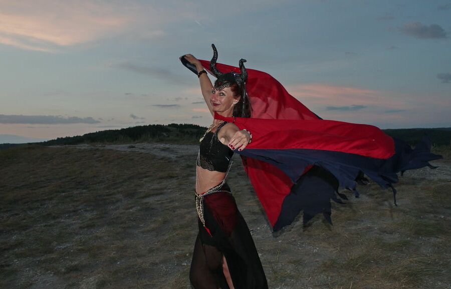 Sunset and Maleficent