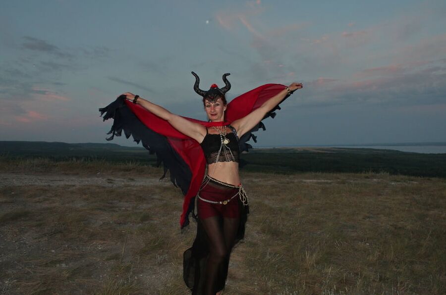 Sunset and Maleficent