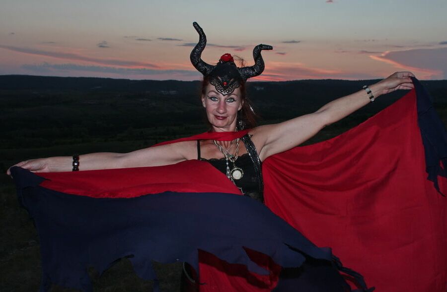 Sunset and Maleficent