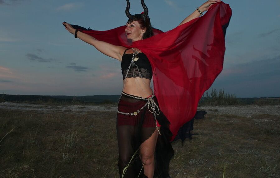 Sunset and Maleficent