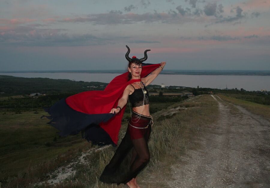 Sunset and Maleficent