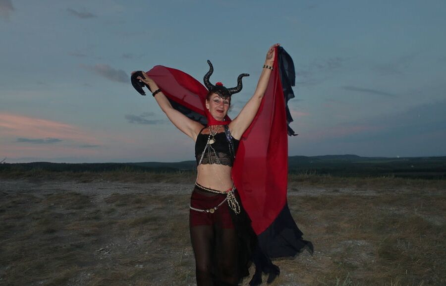 Sunset and Maleficent