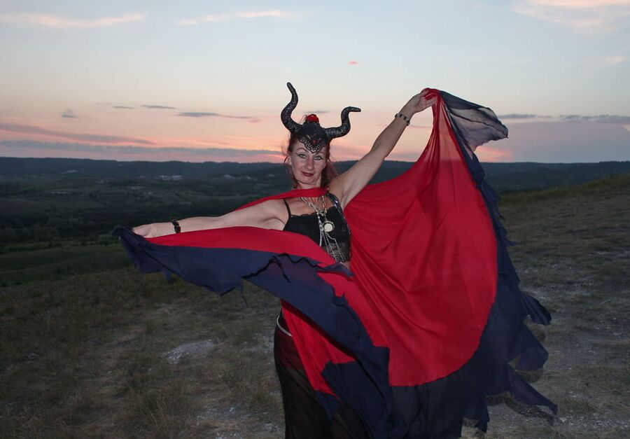 Sunset and Maleficent