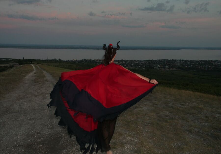 Sunset and Maleficent