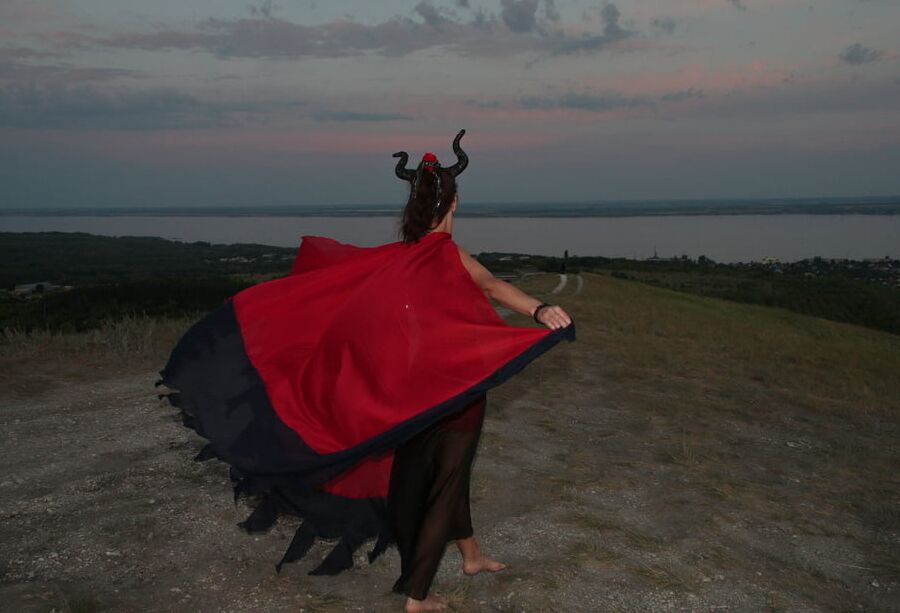 Sunset and Maleficent