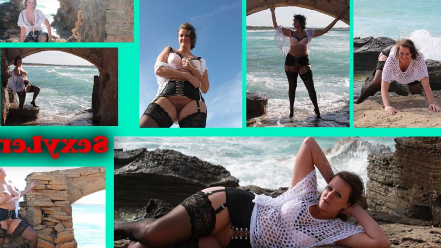 Wild coast with a wild german milf