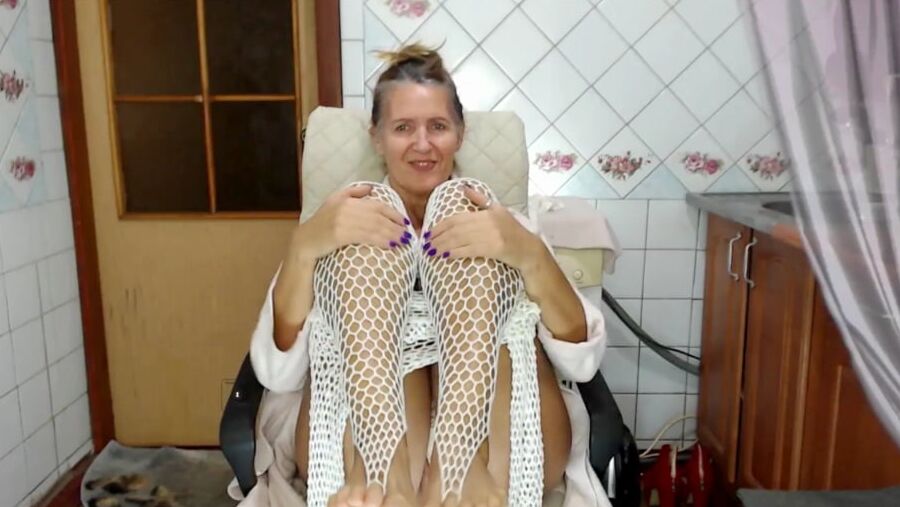 Lukerya loves to create erotic clothes with her own hands