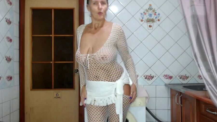 Lukerya loves to create erotic clothes with her own hands