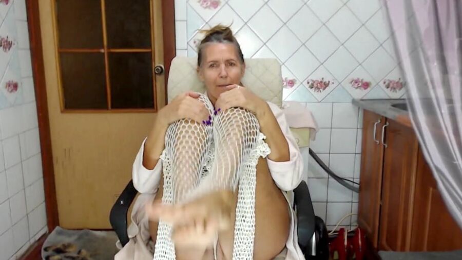 Lukerya loves to create erotic clothes with her own hands