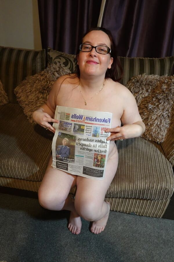 Nude with Newspaper
