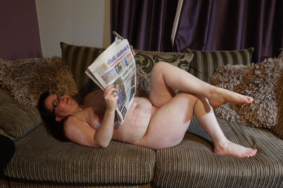 Nude with Newspaper