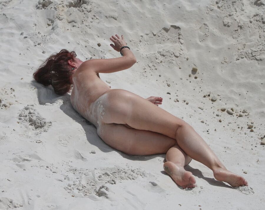 Naked on White Sand
