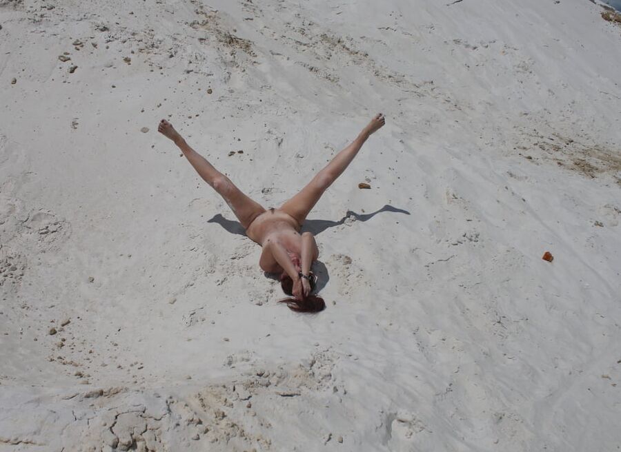 Naked on White Sand