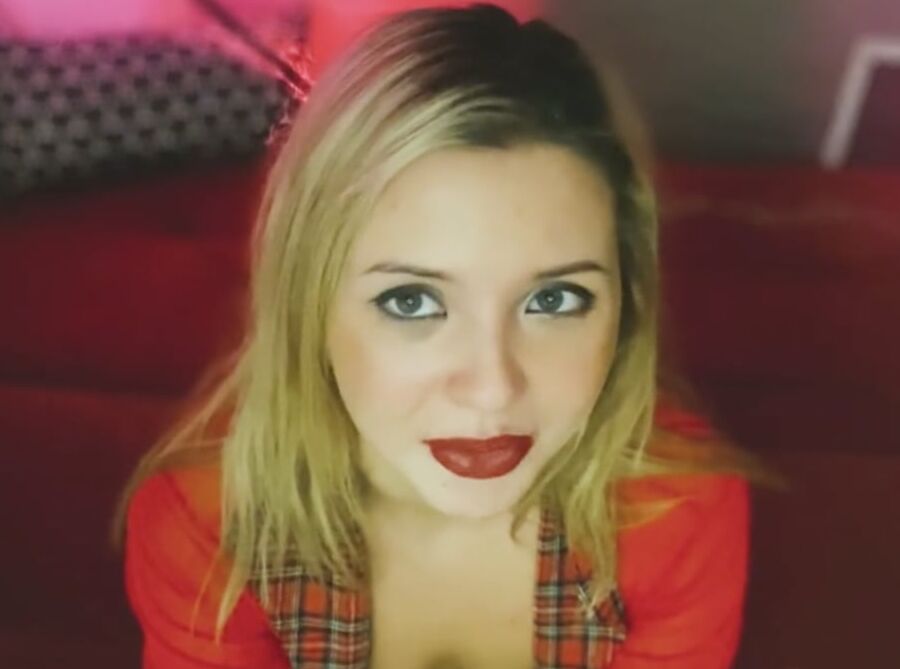 Sexy girl with cum and dick