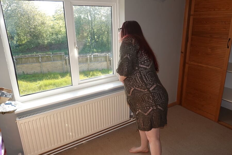 Sweater in the window