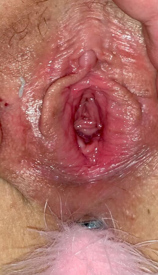 Blonde MILF Microskirt and Butt Plug Play