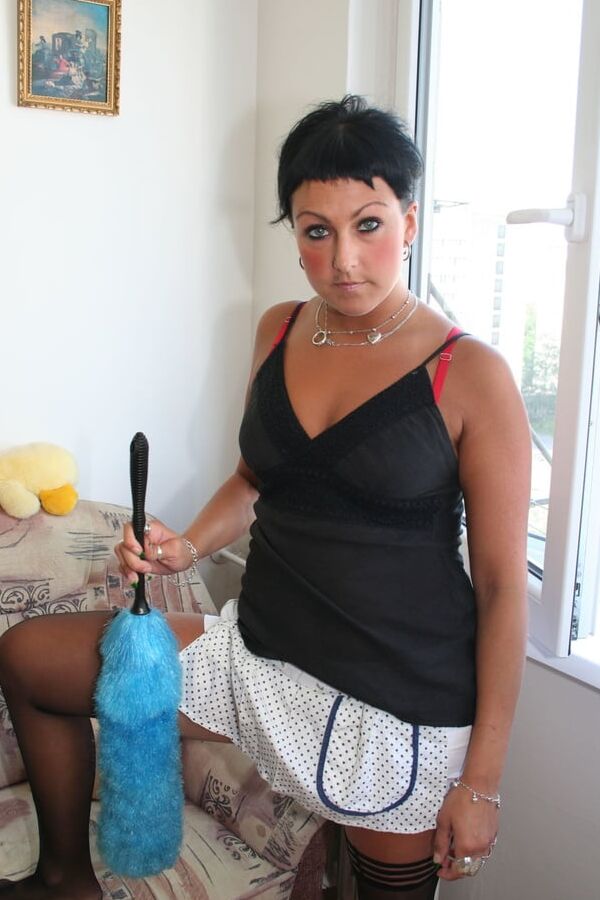 Wife catches her husband fucking the cleaning lady