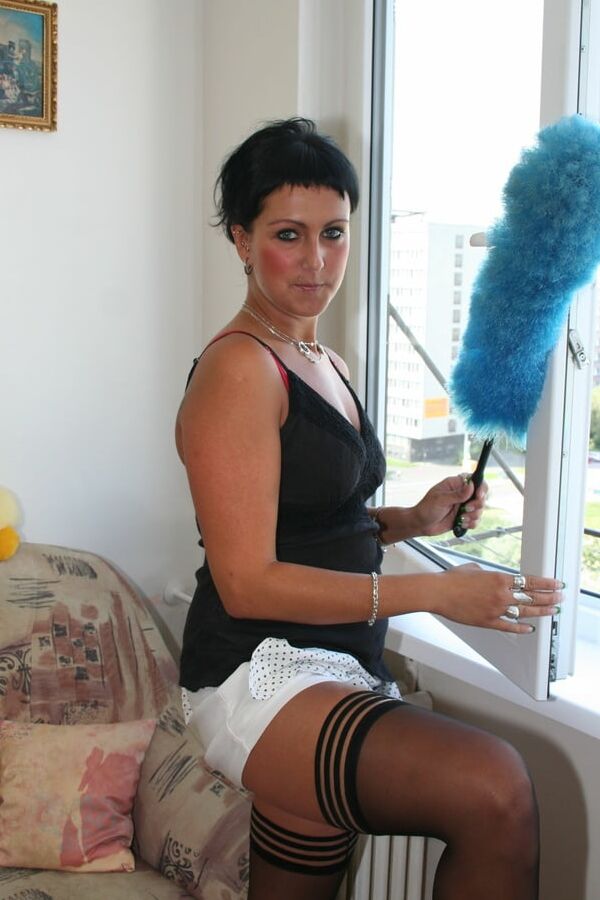 Wife catches her husband fucking the cleaning lady