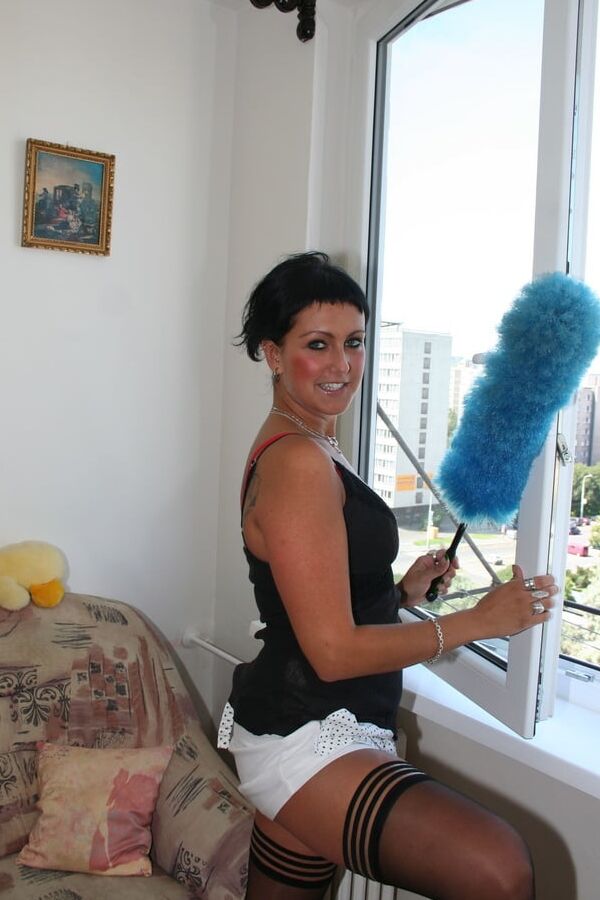 Wife catches her husband fucking the cleaning lady