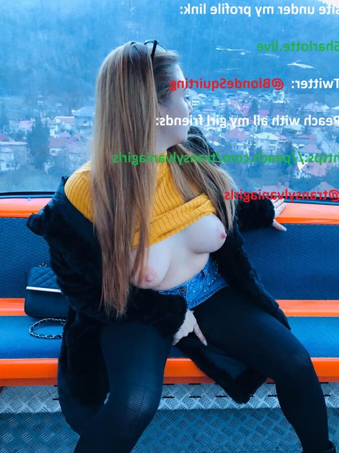 Charlotte best big boos teen flashing big tits  in public