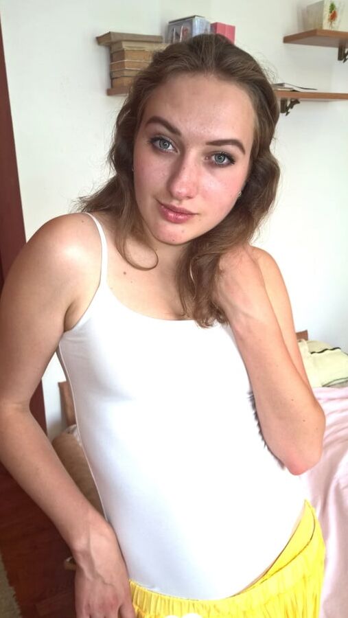 Nerdy cutie tries on some sexy clothes