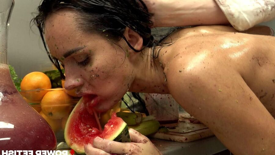 Valentina Sierra Pees All Over the Kitchen