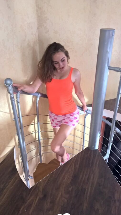 Nerdy cutie tries on some sexy clothes