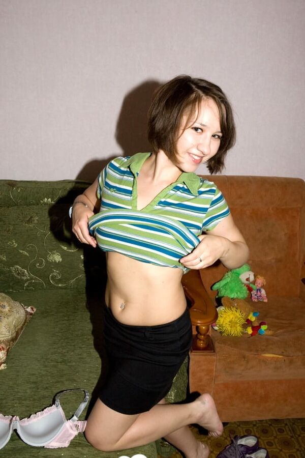 My girlfriend loves stripping for the camera