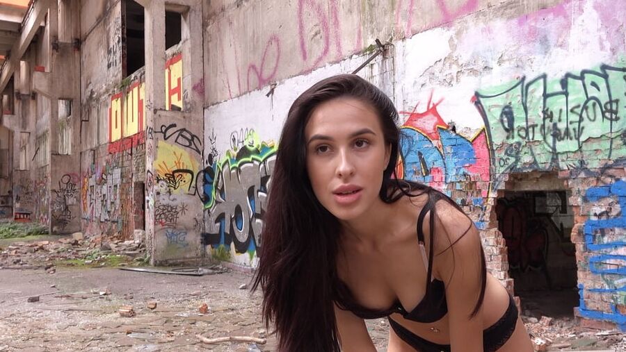 GERMAN SCOUT - SKINNY TEEN ALYSSA BOUNTY ROUGH PICKUP FUCK