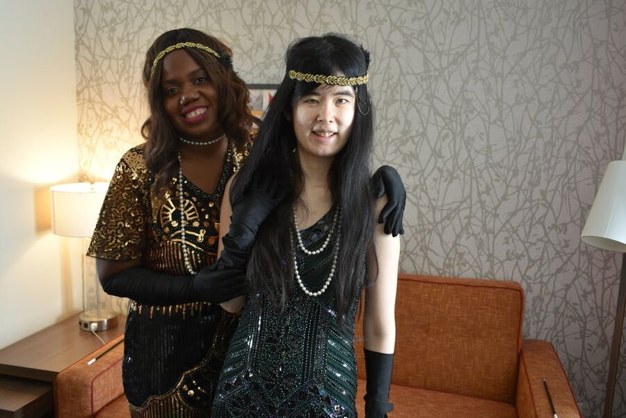 Asian Girl and Black Girl make love