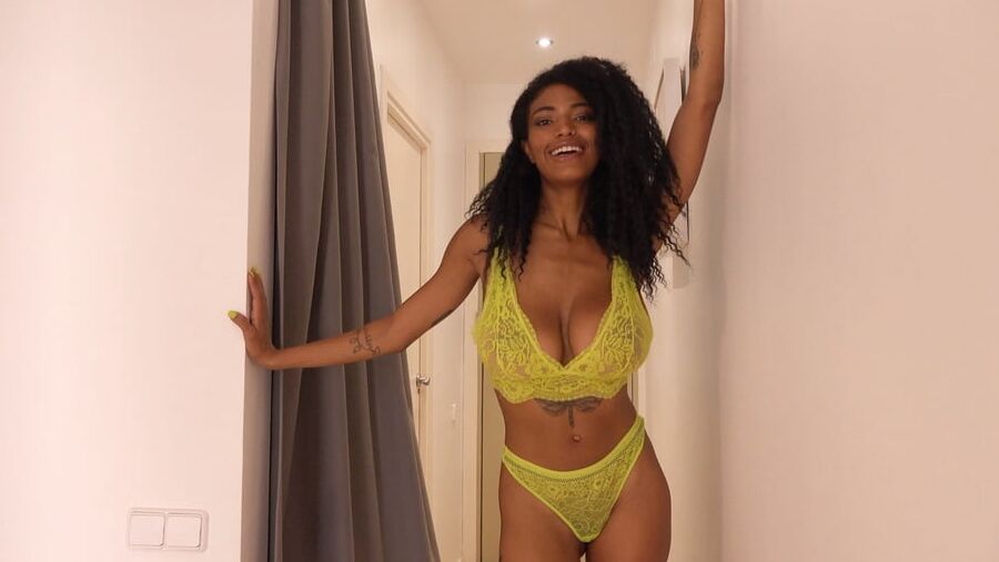 GERMAN SCOUT - BIG SAGGY TITS EBONY TINA FIRE PICKUP AND SEX