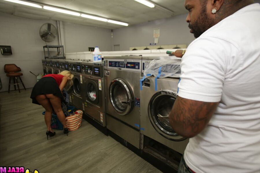 MILF Katie Morgan Takes Multiple Loads At The Laundromat
