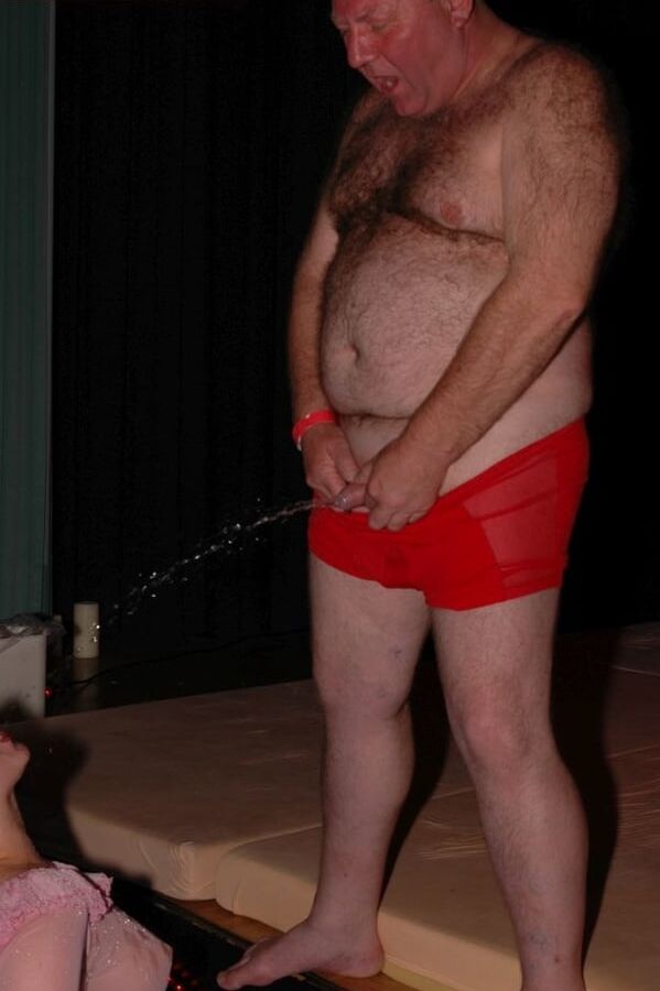 Saturday Night Fever gangbang - relax & pee time - part 2