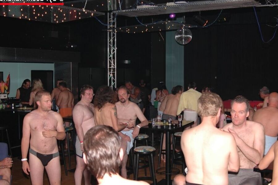 Saturday Night Fever gangbang - relax & pee time - part 2