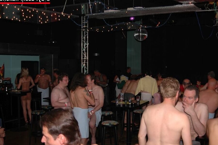 Saturday Night Fever gangbang - relax & pee time - part 2