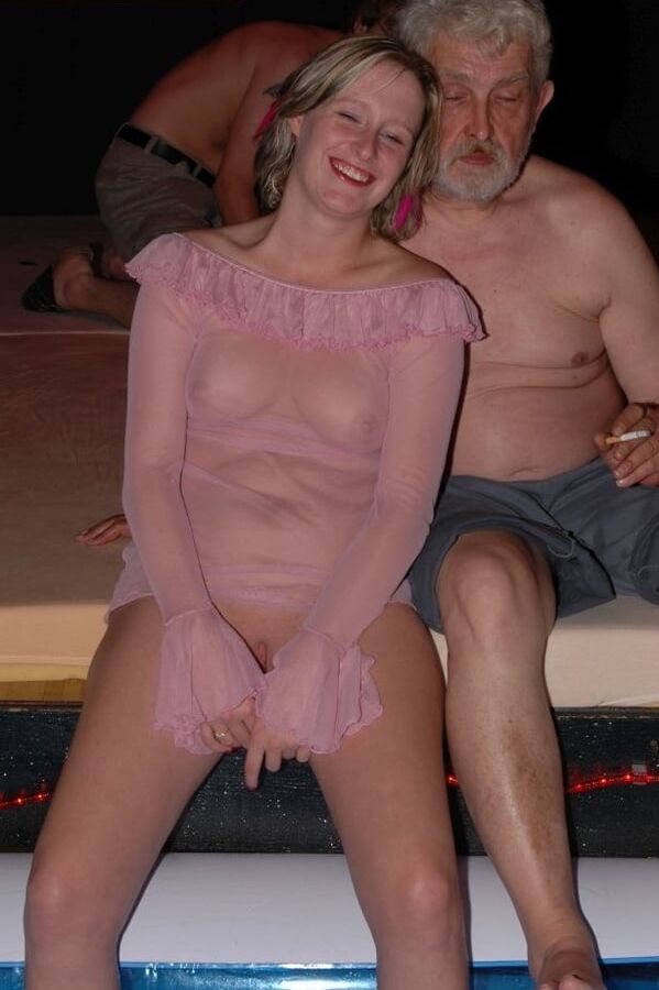 Saturday Night Fever gangbang - relax & pee time - part 2
