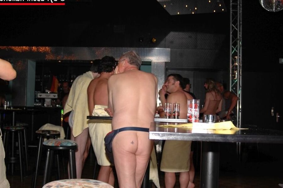 Saturday Night Fever gangbang - relax & pee time - part 2