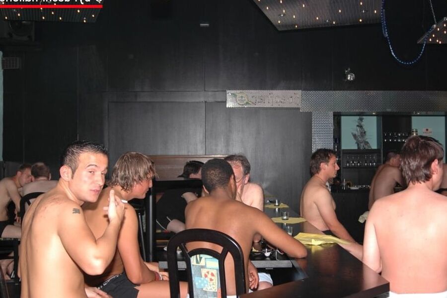 Saturday Night Fever gangbang - relax & pee time - part 2