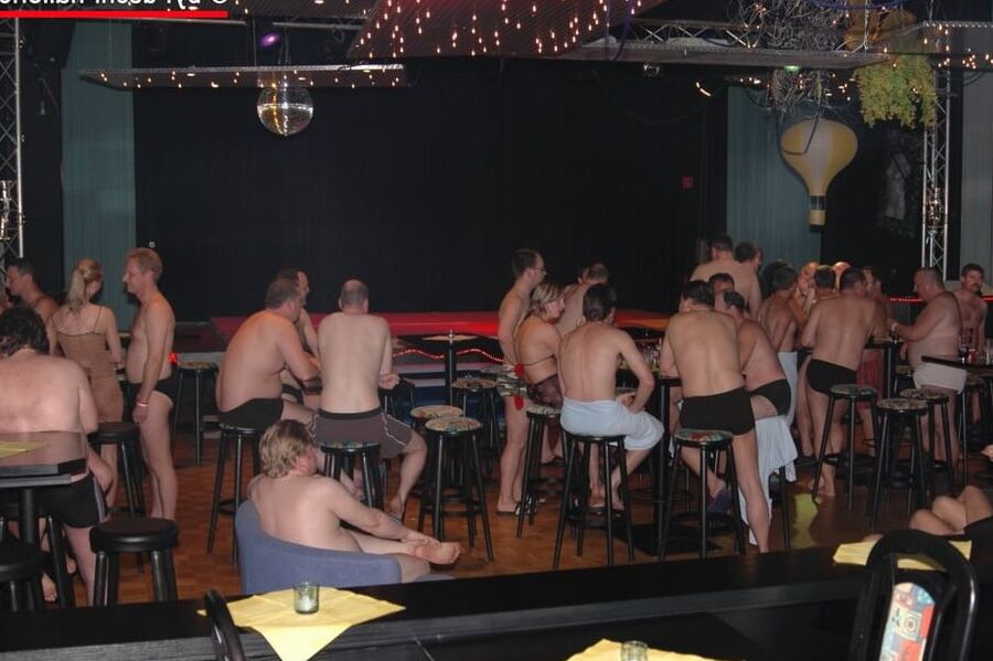 Saturday Night Fever gangbang - 64 guys & 5 girls - part 1