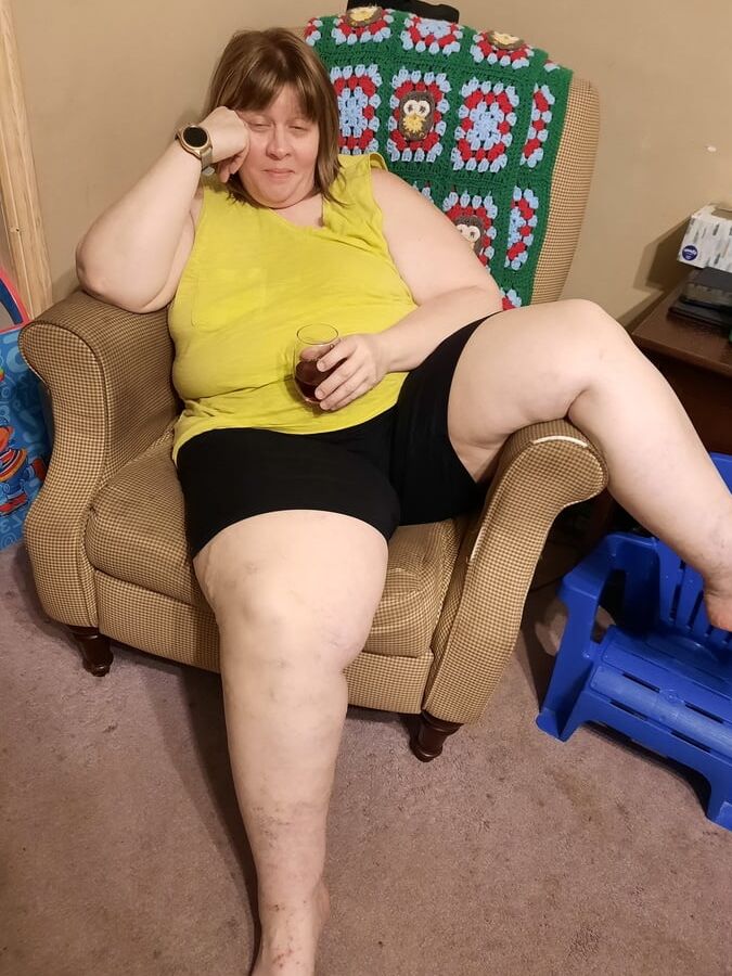 My BBW Wife Feeling Cute in Yellow.