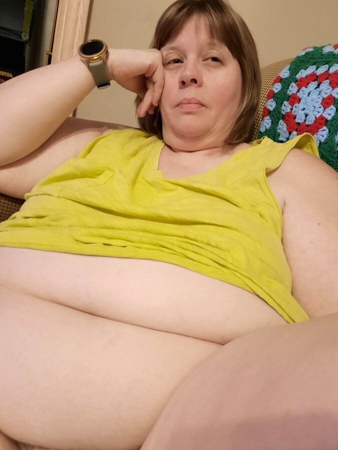 My BBW Wife Feeling Cute in Yellow.