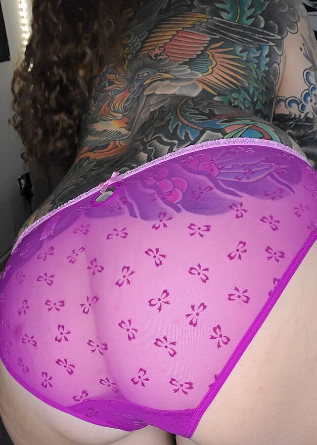 My ass in some sexy purple panties