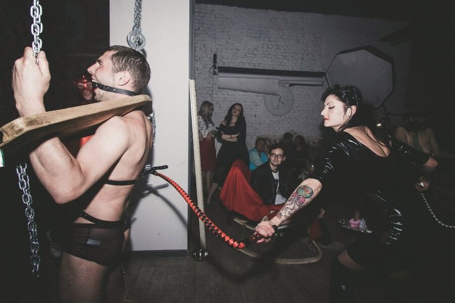 Have a fun evening with slaves