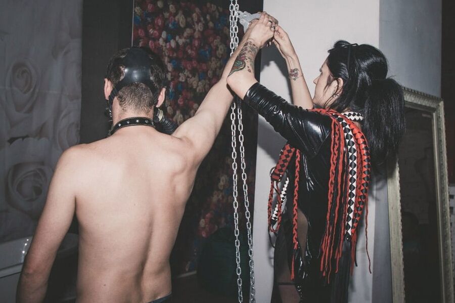 Have a fun evening with slaves