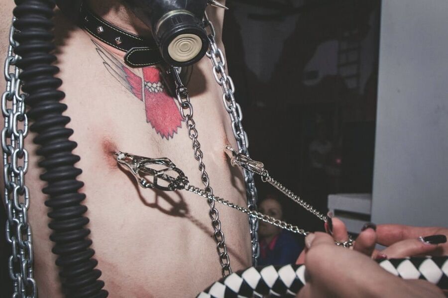 Have a fun evening with slaves