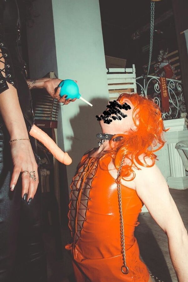 Mistress and her feminized bitch