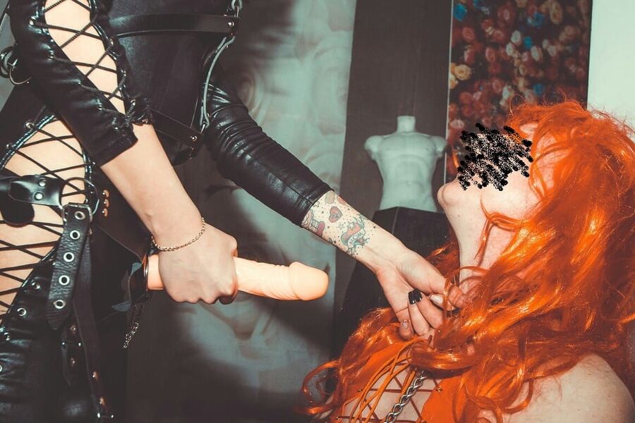 Mistress and her feminized bitch