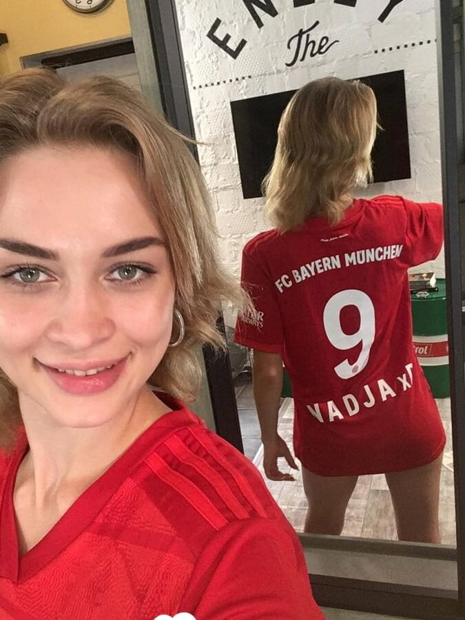 Hot teen flashes her big natural tits