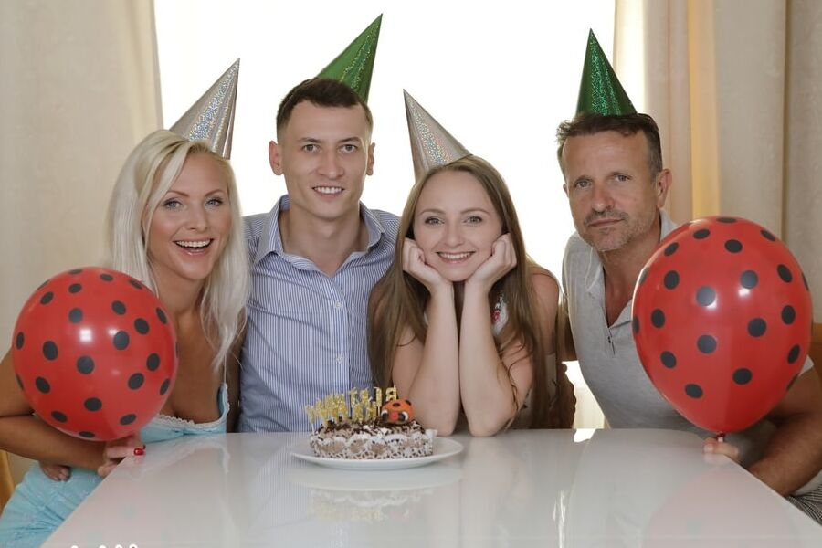 Birthday celebration in odd family